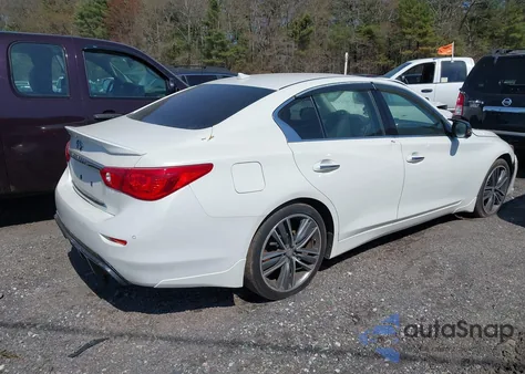 2014 Infiniti Q50 Premium z USA, uszkodzony, nr VIN JN1BV7AR8EM694519